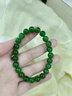 净心石 收藏级8mm无黑和田玉碧玉手链高水头无黑苹果绿阳绿玉石手串 实拍图