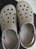 卡骆驰（CROCS）洞洞鞋贝雅男鞋女鞋轻便耐磨一脚蹬拖鞋休闲鞋|10126 卵石色-2V3 43 (270mm) 实拍图