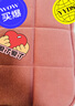 国誉（KOKUYO）NEMUNEMU系列学生办公收纳包化妆包笔袋文具盒涤纶简约毛绒柔软浅粉单个装WSG-KUK264LP 实拍图
