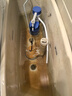 海立马桶水箱配件老式抽水坐便器厕所蹲坑ABS进水阀20-32cm通用SJ02蓝 实拍图