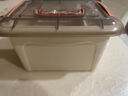 京东物流 多功能加厚隔层工具箱大容量家用宿舍药品工具杂物收纳 奶油色小号 24*18*14cm 实拍图