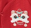 童泰（TONGTAI）婴儿连体衣秋冬季纯棉保暖宝宝衣服喜庆新年装蝴蝶哈衣红b66cm 实拍图