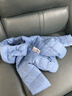 雪中飞童装儿童轻薄羽绒服男童新款中大童女童薄款外套冬 深雾蓝 130 实拍图