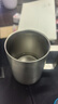美厨（maxcook）316不锈钢水杯 双层泡茶杯口杯儿童学生带盖手柄400ml  MCB1112 实拍图
