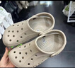 CROCS卡骆驰洞洞鞋贝雅男鞋女鞋轻便耐磨一脚蹬拖鞋休闲鞋|10126 卵石色-2V3 39 (240mm) 实拍图