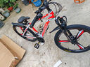 凤凰（Phoenix）山地自行车成人男女学生青少年减震变速越野公路通勤车山地车 26寸白红刀轮 30速数字指拨（前中后全轴承） 实拍图