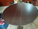 依恋达餐桌可移动家用折叠桌多功能吃饭桌饭店大圆桌子仿实木可折叠餐桌 1.2【黑胡桃6-8人】 晒单实拍图