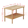 帅力边桌 床头置物柜双层收纳茶几60*40原色榉木腿沙发方边几SL8239C 实拍图