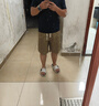 马登工装法式卡其色纯棉运动短裤男帆布休闲直筒五分裤男士夏季 卡其色 L 实拍图