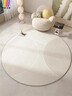圆形地毯卧室转椅地垫简约客厅沙发茶几防滑转椅书房电脑椅垫子 升级TPR底简约几何-流转 直径120cm【防滑耐磨】 实拍图