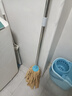 棠溪塘拖把珊瑚绒拖地拖把毛巾布吸水拖把家用传统拖布棉线老式墩布拖把 2圆头+2钢杆 实拍图