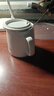 传旗陶瓷马克杯带勺盖咖啡杯牛奶杯早餐杯办公杯男女茶杯描金白400ml 实拍图
