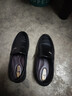 蜻蜓牌【100%全牛皮】男士皮鞋商务休闲真皮防滑软底软面中老年爸爸鞋真皮透气套脚舒适耐磨真皮百搭鞋子 黑色 42 实拍图