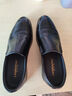 老人头（LAORENTOU）皮鞋男鞋商务正装鞋韩版休闲头层皮软底透气休闲鞋 110210 黑 41 实拍图