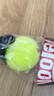 天龙（Teloon）网球带绳回弹初学训练习单人儿童成人自打弹力球无底座网球拍 带线网球（带绳）802C-1（三个） 实拍图