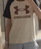 安德玛（Under Armour）夏男童短袖T恤复古插肩休闲半袖童装241101019 卡其 170cm  实拍图