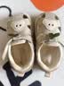 牧童儿童凉鞋宝宝学步鞋女夏镂空透气机能鞋婴儿防撞鞋子男 奶油灰18 实拍图