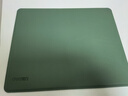 得力（deli）皮质鼠标垫 办公家用皮质桌垫鼠标桌垫 学生宿舍写字桌绿色皮革鼠标垫 (260*210mm）LN100 实拍图
