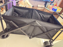 野徒者露营车户外推车野餐车儿童可躺露营装备折叠摆摊营地车小买菜车 黑巨无霸-16寸【飞机轮】120桌面 升级加粗全钢车架 实拍图
