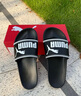 彪马（PUMA）透气运动拖鞋一字拖男女款室内外休闲凉鞋LEADCAT 360263 黑色-白色-01 42 实拍图