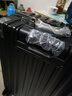 双星（doublestar）行李箱28寸大容量箱登机箱拉杆箱20寸男女铝框旅行箱密码皮箱子 豪华铝框款（曜石黑） 22寸（短期出行，可坐人） 实拍图
