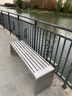 幻槐不锈钢长凳室外坐凳长条凳子长椅商场排椅靠背小区座椅户外公园椅 201不锈钢100*40*45 实拍图