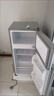 奥克斯小冰箱保鲜小冰柜家用小型迷你冷藏冷冻两用出租房小户型宿舍1-2-3人用节能省电寝室办公室电冰箱 银色156 |上冻下藏  联保三年【店长推荐】 实拍图