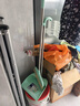 妙洁（MIAOJIE） 尘必洁耐用扫把簸箕组合 不锈钢扫把簸箕套装 软毛扫帚畚斗 扫帚 实拍图