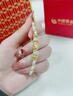 中国黄金（CHINA GOLD）黄金手链男女款足金貔貅宝宝编织手绳转运珠妇女节生日礼物送女友 【今/次日达】貔貅手链【黄绳】约0.3g 实拍图
