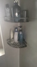 馨沛太空铝浴室置物架免打孔卫生间洗漱台转角淋浴厕所洗手间三角架篮 实拍图