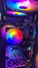 影驰无光/RGB/ARGB/PWM温控调速 12CM/液压轴承 机箱风扇散热器 冰川C11 黑色RGB*1 实拍图