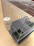 哈骆顿（HALODN）鸟笼鹦鹉笼子小中大型鸽子笼家用虎皮玄凤专用窝带喂食器鸟类用品 中号【40*30*30】食盒+站杆+托盘 折叠免安装方便收纳 大容量鸟类通用笼 1cm加密防钻防卡 实拍图