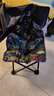 九千谷 折叠椅户外便携式钓鱼凳小马扎写生椅子加固大靠背椅枫叶蓝2808 实拍图