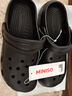 名创优品（MINISO）洞洞鞋男女夏季外穿沙滩凉鞋防滑厚底踩屎感包头凉拖鞋白色38-39 实拍图