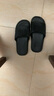 安尚芬拖鞋男士夏季新款室内家居简约轻便洗澡防滑踩屎感情侣凉拖鞋女 黑色 36-37 适合35-36（内长230MM） 实拍图
