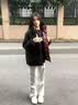 JEEP SPIRIT吉普羽绒棉服男冬季休闲面包服棉袄子加厚保暖防风棉衣女情侣外套 米白色 XL （建议125-145斤） 实拍图
