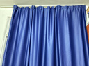 京东京造高精密藏青窗帘 99%全遮光窗帘布卧室客厅遮阳挂钩式 宽3*高2.7米 实拍图