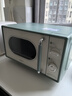 美的（Midea）小滋味微波炉家用小型 复古旋钮薄荷曼波风 一级能效平板变频轻音预制菜加热M1G1 实拍图