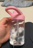 乐扣乐扣（LOCK&LOCK）儿童水杯宝宝吸管杯小学生运动水壶幼儿园直饮杯子400ml粉色 实拍图