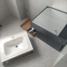 恋派浴室柜 陶瓷一体盆卫生间洗脸盆柜组合悬挂式洗漱台智能洗手盆柜 【普通镜柜】珠光灰+陶瓷盆 60cm 实拍图