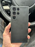 毕亚兹适用三星S23Ultra手机壳 s23ultra手机保护套 全包超轻薄防摔植绒散热液态磨砂软壳 JK284黑 实拍图