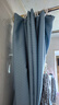蓓柅酒店卫生间浴帘布纯色提花浴室帘套装洗澡隔断防水帘加厚淋浴挂帘 雾蓝色 宽180*高200cm 实拍图