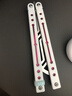 yy钢鹦鹉螺 夜光款蝴蝶刀【桔梗balisong】不锈钢内衬安全未开刃 白粉白刃 实拍图
