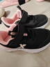 特步（XTEP）儿童童鞋女童小童时尚潮流休闲跑鞋 黑/浪漫粉 29码 实拍图