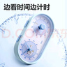 得力（deli）可视化计时器儿童学生起床闹钟自律定时打卡时间管理办公静音双屏卡通可爱倒计时器LE230蓝开学季 实拍图