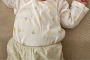 全棉时代新生婴儿睡衣春夏满月宝宝和尚服连体衣服和袍 不梨不弃 66码 实拍图