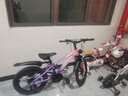 凤凰山地自行车男女变速山地车碟刹青少年儿童自行车学生单车 星际 粉紫【铝架】21速+后座车灯+三刀 20寸【适合125-160cm】 实拍图