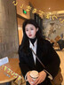 COMIC SOUL双面羊绒大衣女2025秋冬新款高端小个子修身气质显瘦羊毛呢外套女 黑色 加棉 XL 120-140斤 实拍图