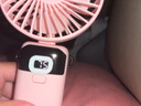 COZA【金榜推荐】手持小风扇迷你便捷折叠支架usb风扇桌面挂脖式户外学生宿舍办公室充电随身小电扇 樱花粉丨可用3天丨5档强风丨智能数显丨带底座挂绳 实拍图