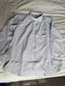 新款纯棉牛津纺长袖衬衫中青年男士商务休闲纯色衬衣100%全棉上衣 2635-5 40 实拍图